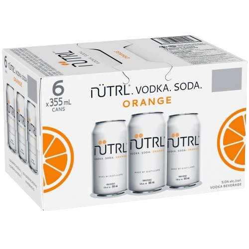 NUTRL VODKA SODA ORANGE 355ML 6PK CAN @ Signal Hill [1051359]
