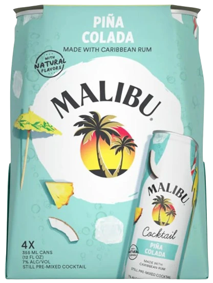 MALIBU PINA COLADA 355ML 4PK CAN @ Red Deer [1051393]